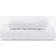Dunelm Woodland Leaf Sculptured Cotton Bath Towel White (90x50cm)