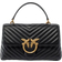 Pinko Classic Lady Love Puff Chevron Bag - Black