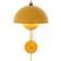 &Tradition Flowerpot VP8 Vermilion Mustard Wall lamp