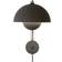 &Tradition Flowerpot VP8 Vermilion Matt Black Wall lamp