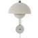 &Tradition Flowerpot VP8 Vermilion Matt Light Grey Væglampe