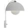 &Tradition Flowerpot VP8 Vermilion Matt Light Grey Væglampe