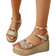 Shein Summer Plus Size Fashion Woven One-Buckle Open Toe Sandals - Comfortable