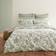 Dunelm Ava Duvet Cover Green, White (200x200cm)