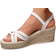 Shein Women's Summer Woven Sandals, Fashionable Wedge Heel With Espadrille Platform, Ankle Strap Buckle