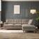 Dunelm Cooper Luxury Chenille Mushroom Sofa 262cm 4 Seater