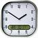 Lifemax Clear Time Day-Date Clear Wall Clock