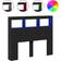vidaXL Cabinet Black Headboard 120cm