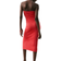 H&M Ribbed Tube Dress - Bright Red