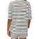 Shein Women's Striped Crew Neck Drop Shoulder Top And Tie-Waist Shorts Set - 2 Pieces