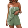 Shein Breezaya 2pcs Women Casual Solid Color Bandeau Top And Shorts Set, Vacation