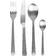 Broste Copenhagen Hune Stainless Steel Hammered Cutlery Set 16pcs