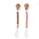 Byhappyme Pacifier Cord with Clip & Beads 2-pack