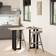 vidaXL T-Shaped Black Table Leg 91cm 2pcs