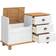 vidaXL Askim White Storage Bench 100x62cm