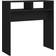 vidaXL Engineered Black Console Table 30x78cm