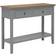 Premier Housewares Henley Antique Grey Console Table 34.5x99cm