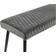 Julian Bowen Luxe Grey Sittbänk 140x47cm 0st