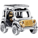 Pandora Two Tone Adventure Car Charm - Silver/Gold/Transparent