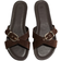 H&M Señoras Sandalias Con Tiras Cruzadas - Marrón Oscuro