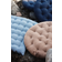 Linum Pepper Chair Cushions Grey, Turquoise (40x40cm)