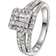 The Diamond Icons Elizabeth Ring - White Gold/Diamonds