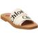 Chloé Woody Logo Slide - White