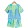 Shein Boys Casual Coconut Tree Landscape Print Short Sleeve T-Shirt And Shorts Set - Summer