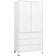 vidaXL Industrial White Wardrobe 90x180cm