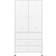 vidaXL Industrial White Wardrobe 90x180cm