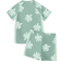Shein Young Boy Casual Cute Cartoon Turtle Print Snug Fit Round Neck Short Sleeve T-Shirt - Summer