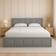 Home Discount Vanita Upholstered Ottoman Bed Frame Linen Fabric Storage - Light Grey - King 161x216cm