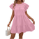 Shein Breezaya Women Summer Solid Color Round Neck Loose Babydoll Dress With Ruffle Trim Vacation Beach Outfit