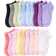 Shein 20pairs Children's Short Socks: Candy-Colored, Lace Bowknot, Heart Pattern, Striped, Soft, Comfortable, Casual, All-Match, Student Ankle Socks - Suitable For Daily Use, Random Mixed Colours