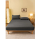 Shein 1pc Solid Fitted Soft Protector Seasons Dustproof NonSlip Bed Sheet Grey (132x71cm)