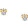 Live Diamond Stud Earrings - Gold/Diamonds