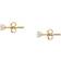 Live Diamond Stud Earrings - Gold/Diamonds