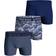 Björn Borg Cotton Stretch Boxer 3-pack - Navy Blue/Gray Blue/Print