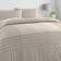 Dunelm Jessa Pintuck Duvet Cover Natural (260x220cm)