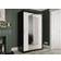 Furniturebox Marmul Black/White Garderob 120x200cm
