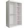 Furniturebox Marmul Black/White Garderob 120x200cm