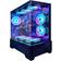 Asc Technology Gaming PC Bundle Intel Core i7 RTX 3050 6GB Graphics 16GB RAM 256GB SSD + 1TB HDD WiFi Windows 11 500W 80+ PSU Black 9 Fan RGB Case 22” Monitor