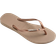 Havaianas Slim Metallic Logo Flip Flops - Rose Gold/Silver