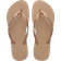 Havaianas Slim Metallic Logo Flip Flops - Rose Gold/Silver