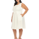 White Mark Women's Solid Fit & Flare Dress Plus Size - White
