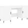 vidaXL 829564 White Skrivebord 50x140cm