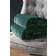 Paoletti Empress Alaskan Faux Fur Throw Blankets Green (180x130cm)