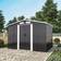 Living and Home Charcoal Black Apex Metal Shed 8 X 6 ft (Building Area )