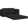 vidaXL Gulv Seng 2-i-1 Sort 148x71x83 cm Sofa