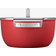 Smeg Casserole Red avec couvercle 4.6 L 24 cm